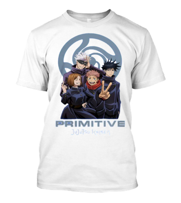 Primitive Jujutsu Kaisen Characters Group Pose T-Shirt