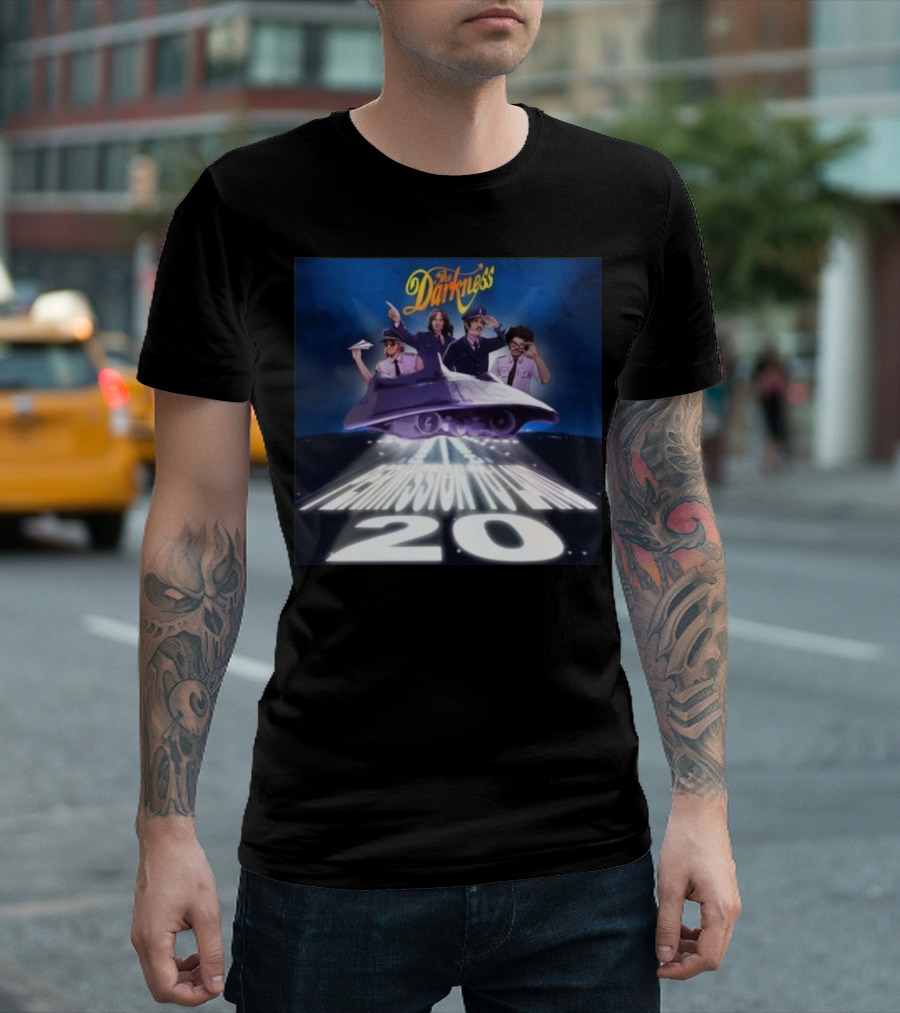 The Darkness Permission To Land 20 Tour North American Announcement T-Shirt