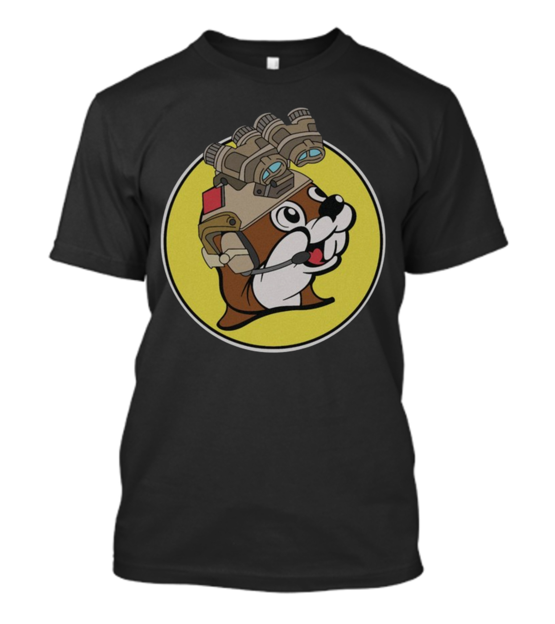 Fountainvalleypd Night Vision Beaver Tactical Headset T-Shirt