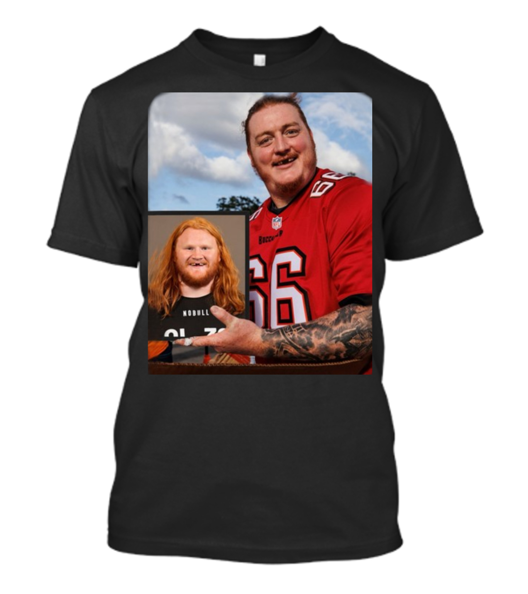 Cody Mauch Buccaneers Football Number 66 Jersey Image T-Shirt