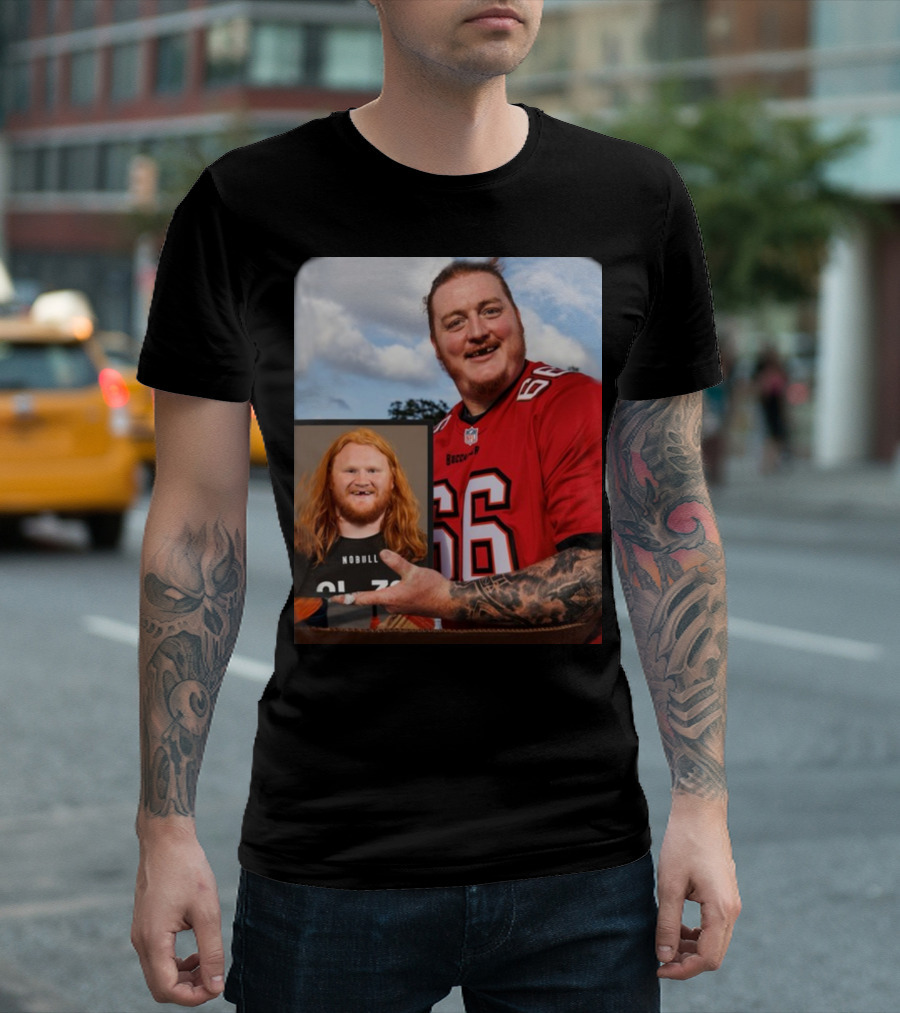 Cody Mauch Buccaneers Football Number 66 Jersey Image T-Shirt