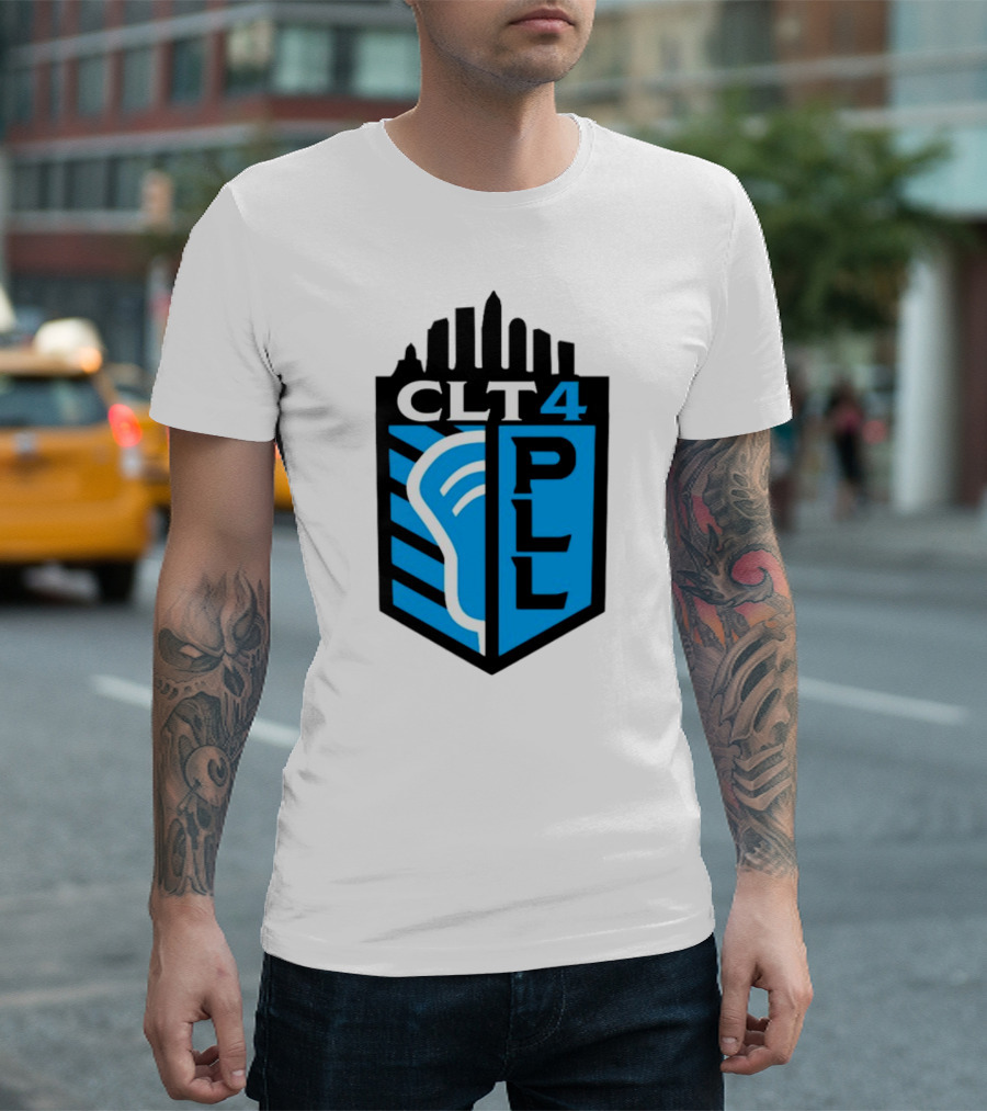 Premier Lacrosse League CLT 4 Logo PLL T-Shirt