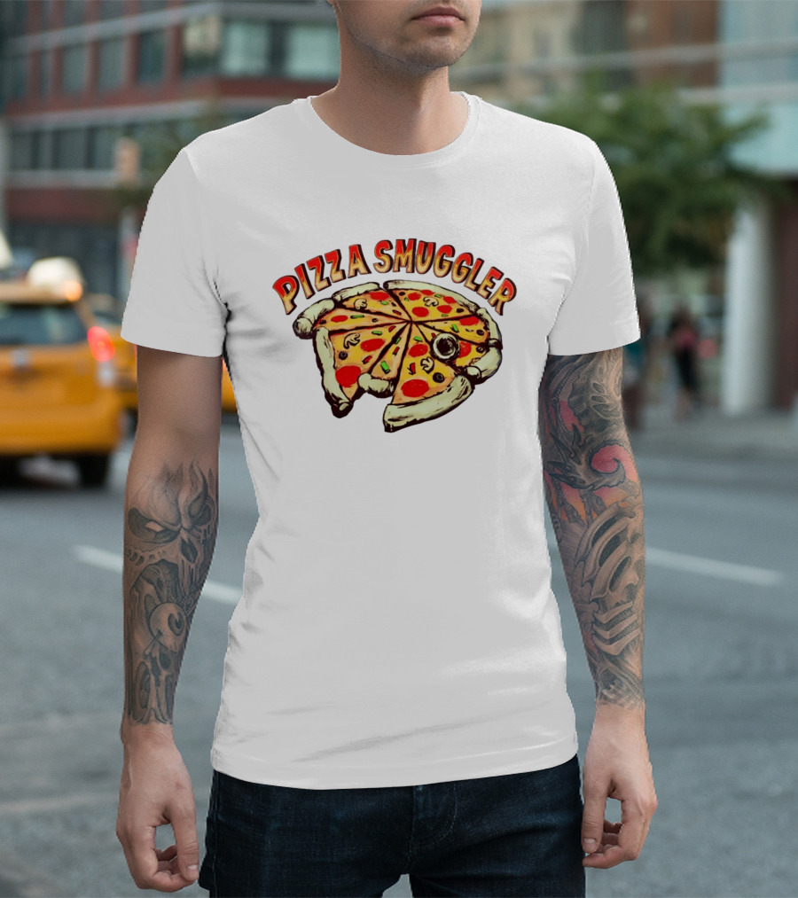 Pizza Smuggler Slices Comic T-Shirt