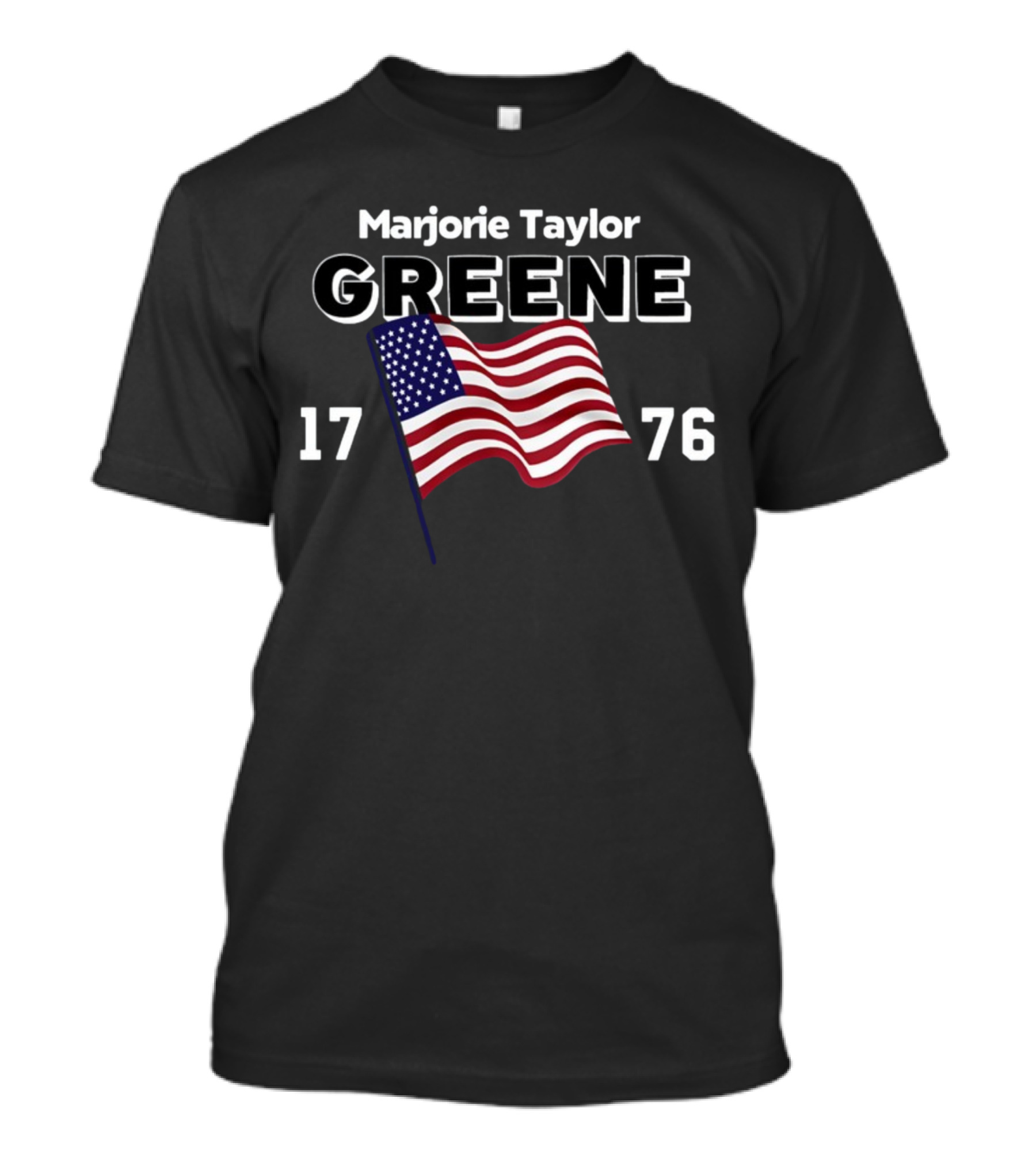 Marjorie Taylor Greene 1776 USA American Flag T-Shirt