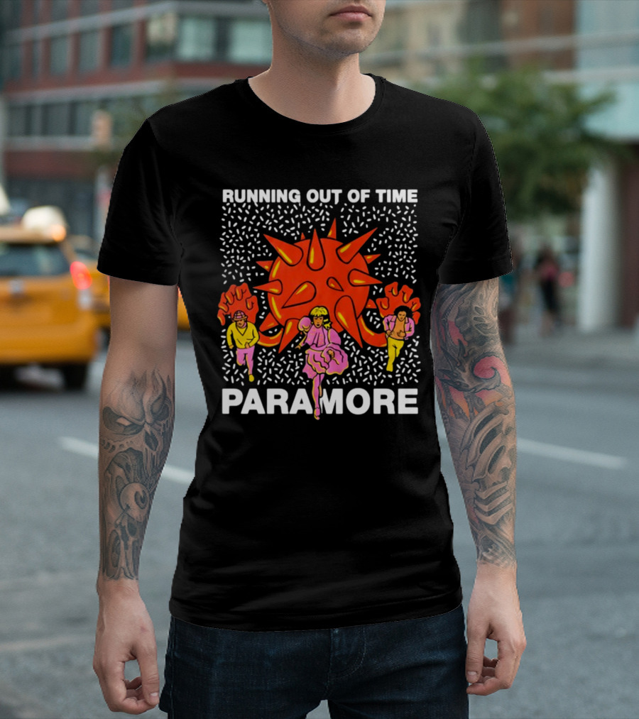 Running Out Of Time Paramore Bold Retro T-Shirt