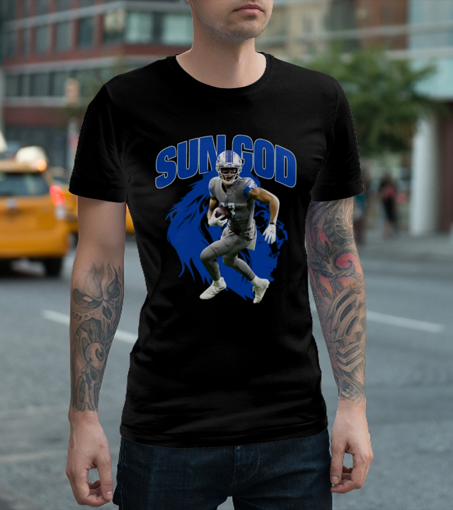 Prosportszone Amon Ra Sun God Football Lion T-Shirt