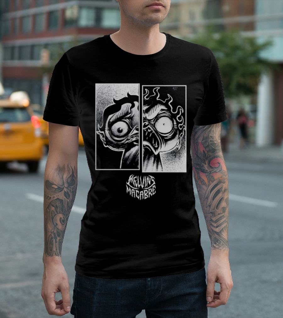 Melvin's Macabre Comic Horror Expression T-Shirt