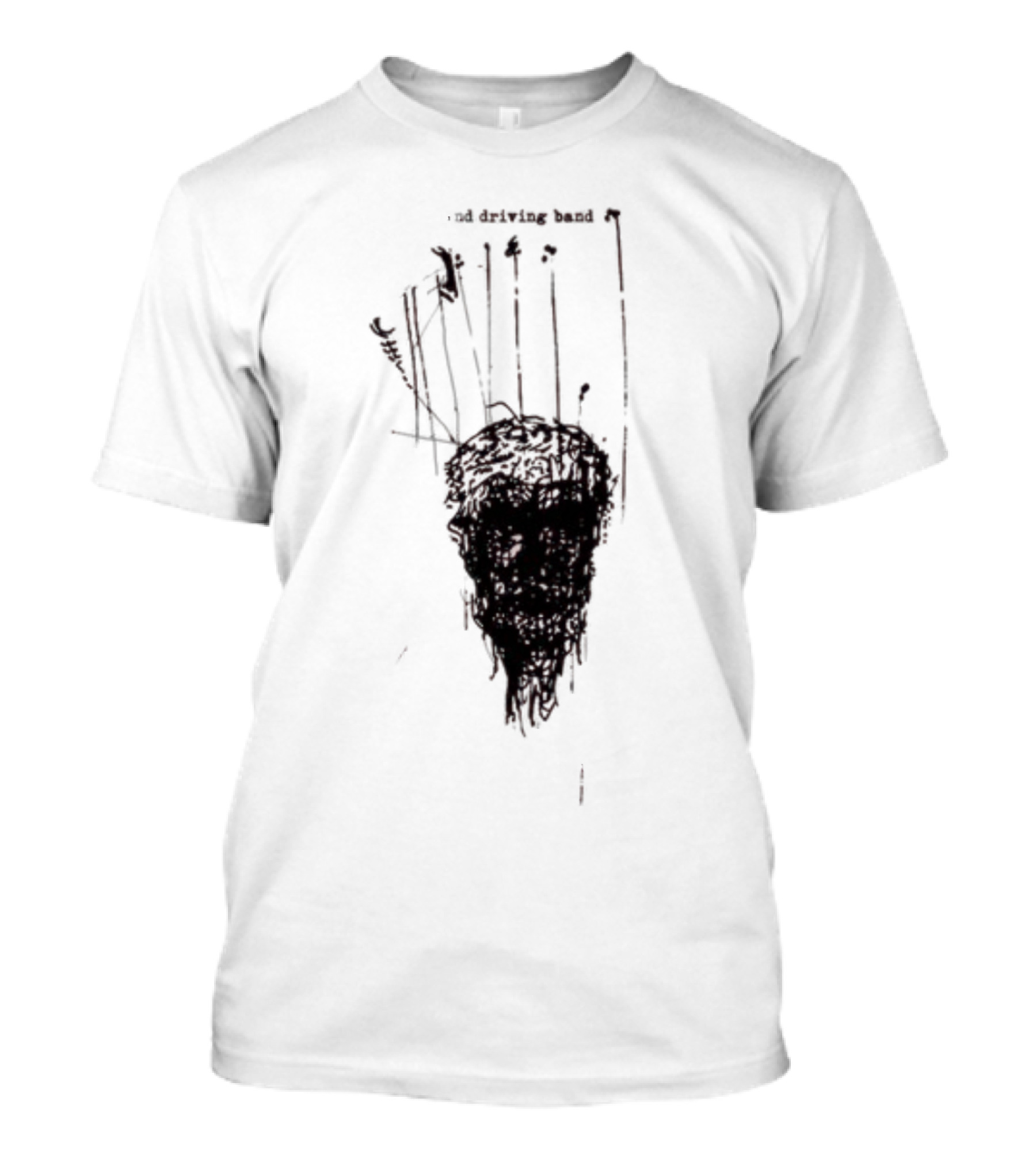 Anthony Green And The High And Driving Band Sketch Head Dark Aesthetic T-Shirt
