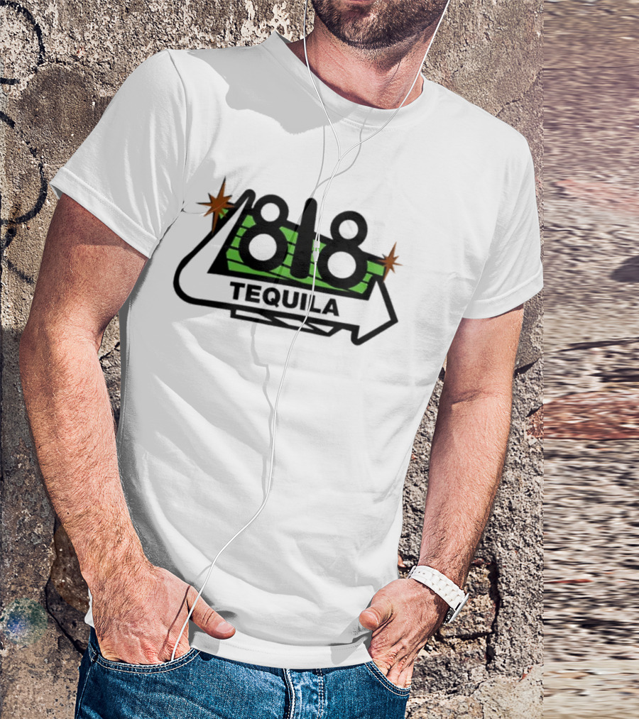 818 Tequila Logo With Stars And Arrow T-Shirt