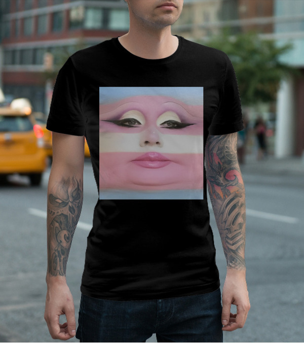 Juno Birch Transgender Flag Face T-Shirt