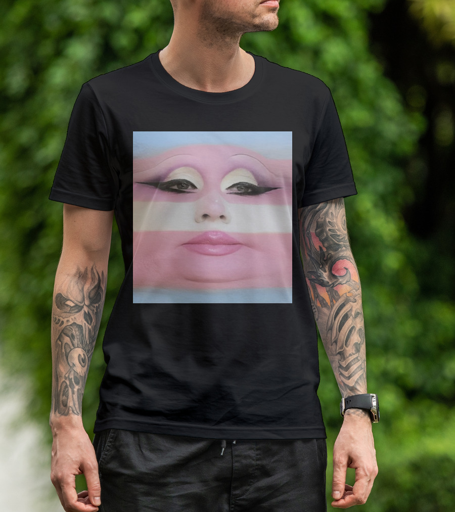 Juno Birch Transgender Flag Face T-Shirt