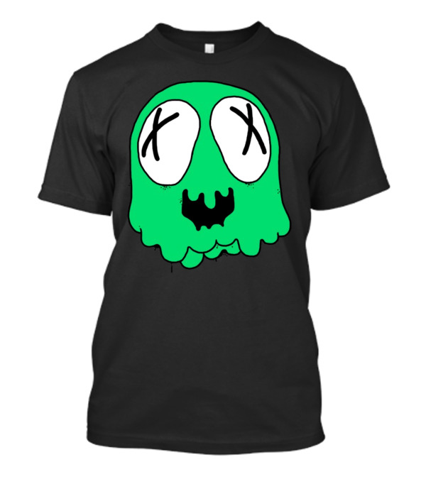 Sludge Life Shop Ghost Green Blob With X Eyes T-Shirt