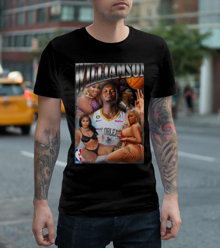 Zion Williamson NBA New Orleans Basketball Player Women Collage T-Shirt