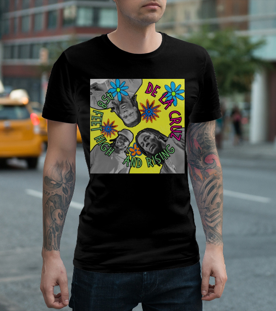 De La Cruz 458 Feet High And Rising Psychedelic Baseball Legend T-Shirt