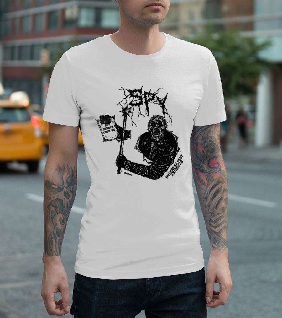 Spy Worldwide Outbreak Fest 23-06/25 Metal Zombie T-Shirt
