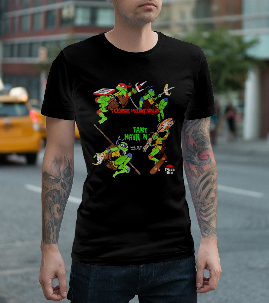 Teenage Mutant Ninja Turtles Mutant Mayhem See the Movie Pizza Hut T-Shirt
