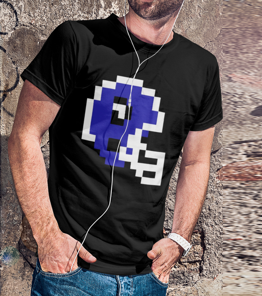 Thatsgoodsports 8 Bit New Retro Football Helmet T-Shirt