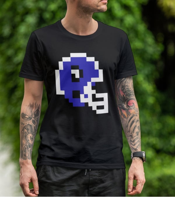 Thatsgoodsports 8 Bit New Retro Football Helmet T-Shirt