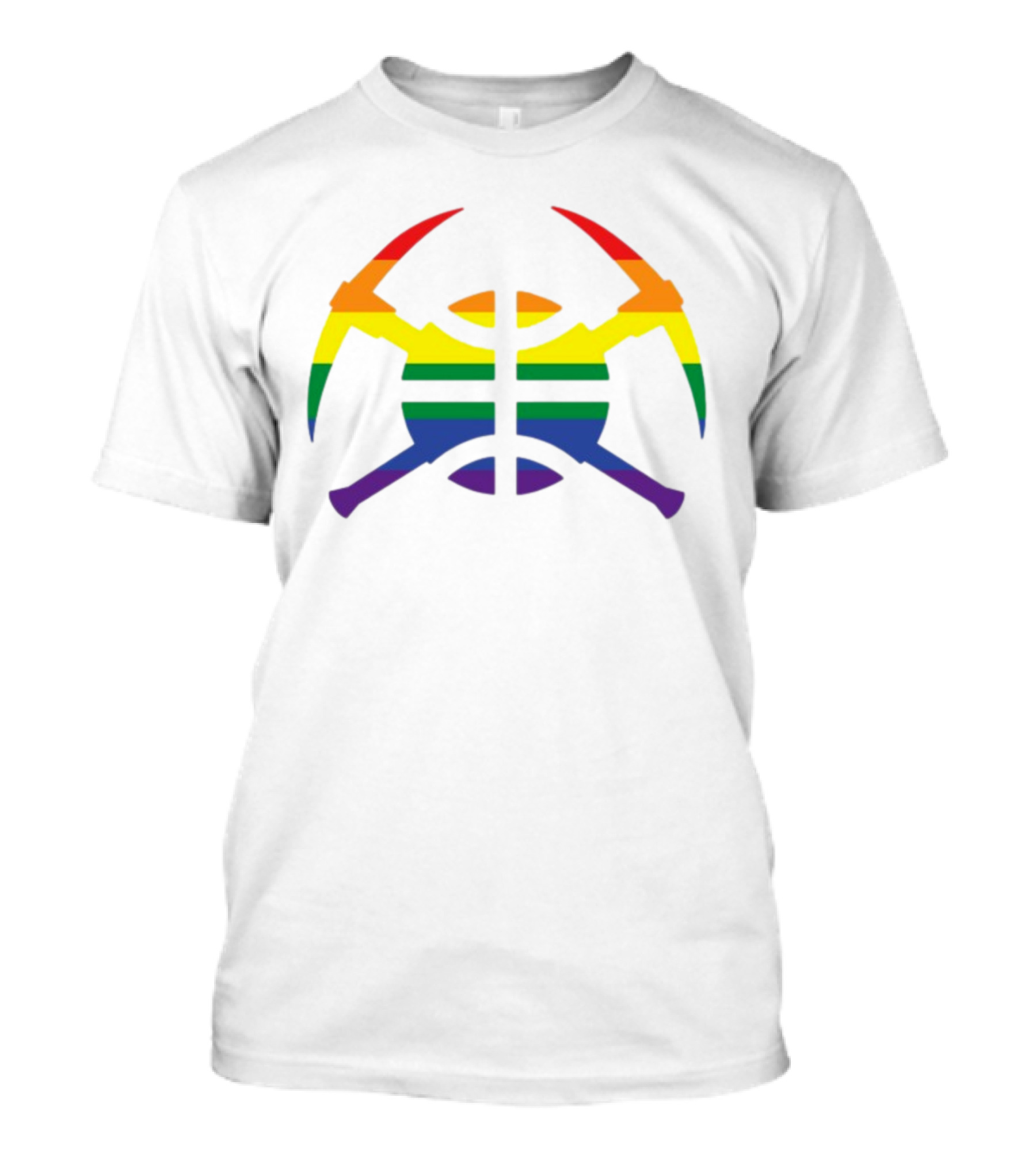 Nuggets Rainbow Pride Basketball T-Shirt