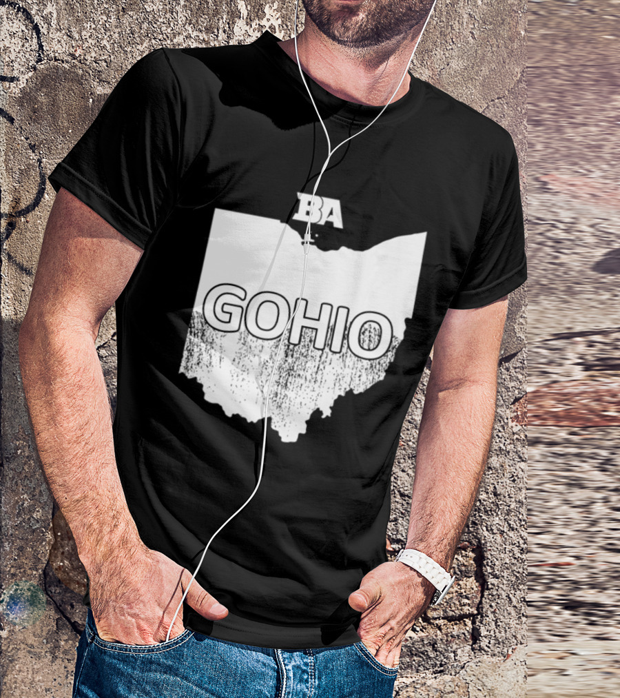 BA GOHIO Ohio Map T-Shirt