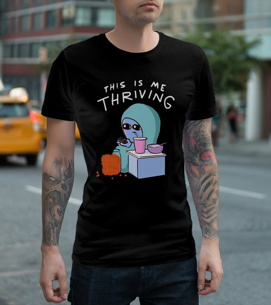 This Is Me Thriving Blanket Creature with Snacks T-Shirt