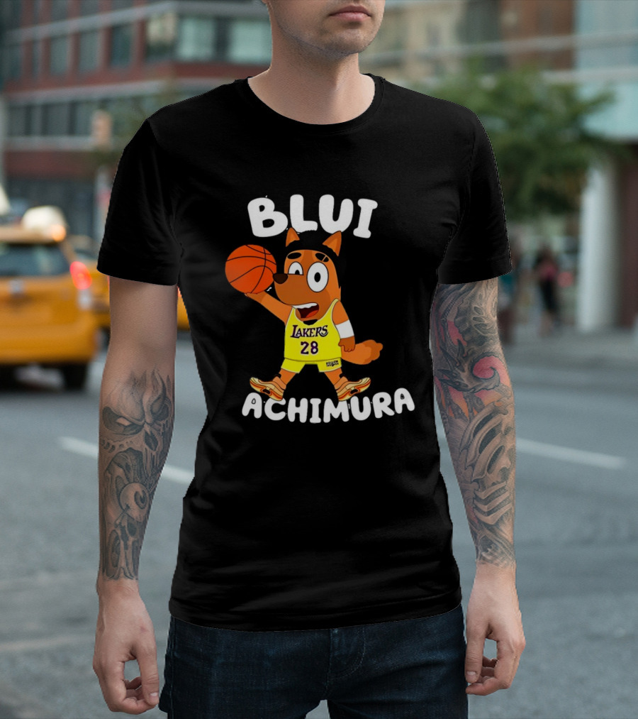 Blui Hachimura Lakers 28 Basketball Player Fox T-Shirt