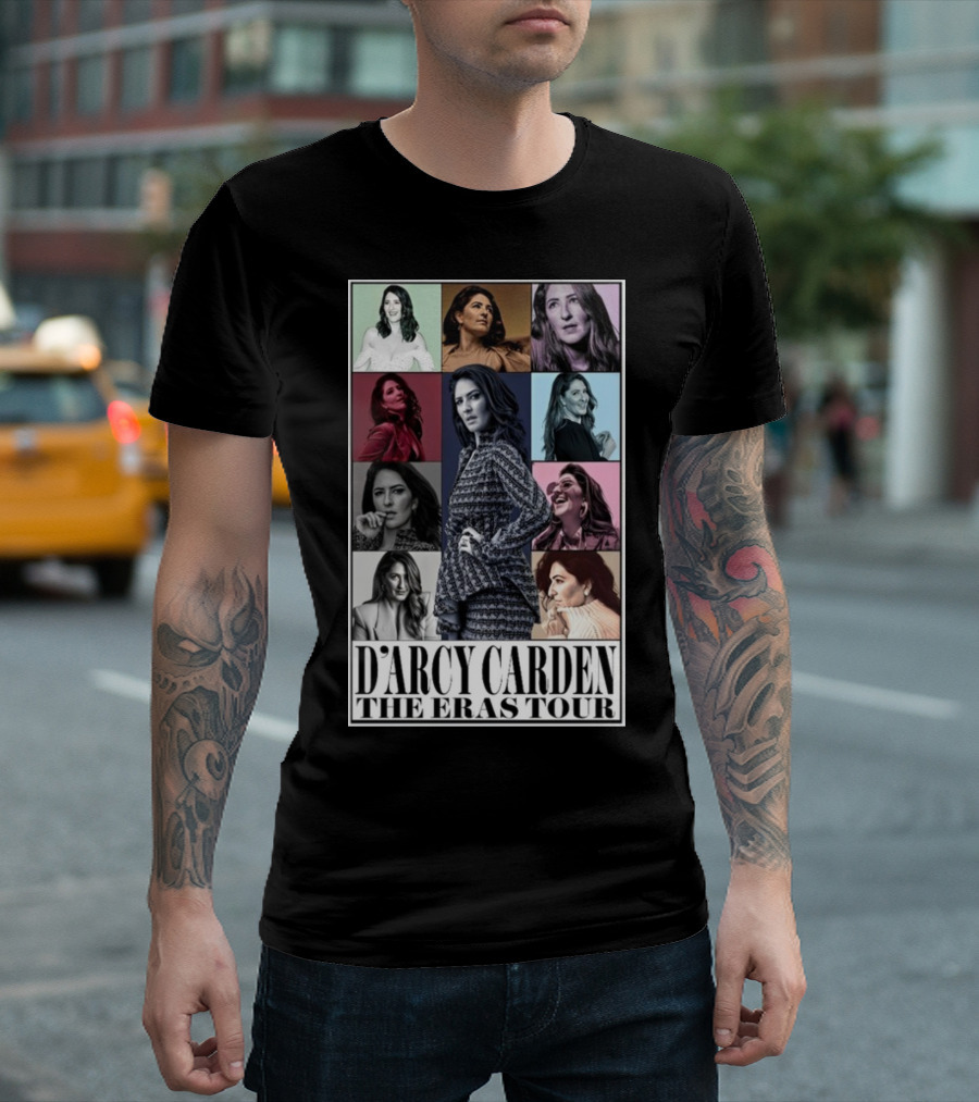 D'Arcy Carden The Eras Tour Multicolor Photo Grid Fashion Montage T-Shirt