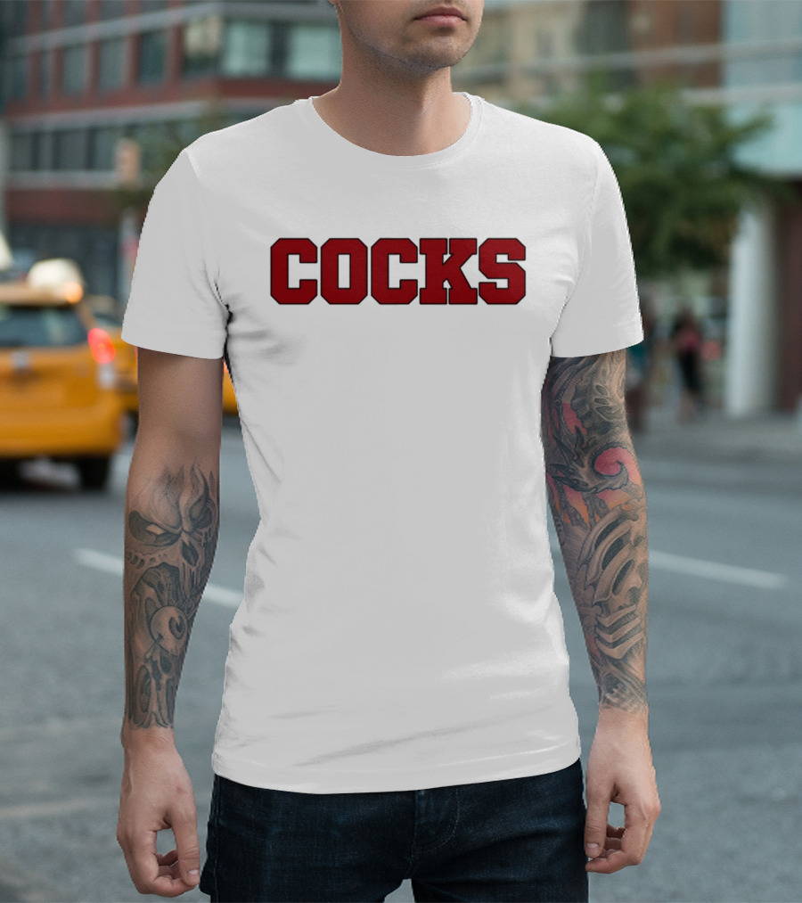 Yungblud Cocks Shirt Text Bold Red Lettering T-Shirt