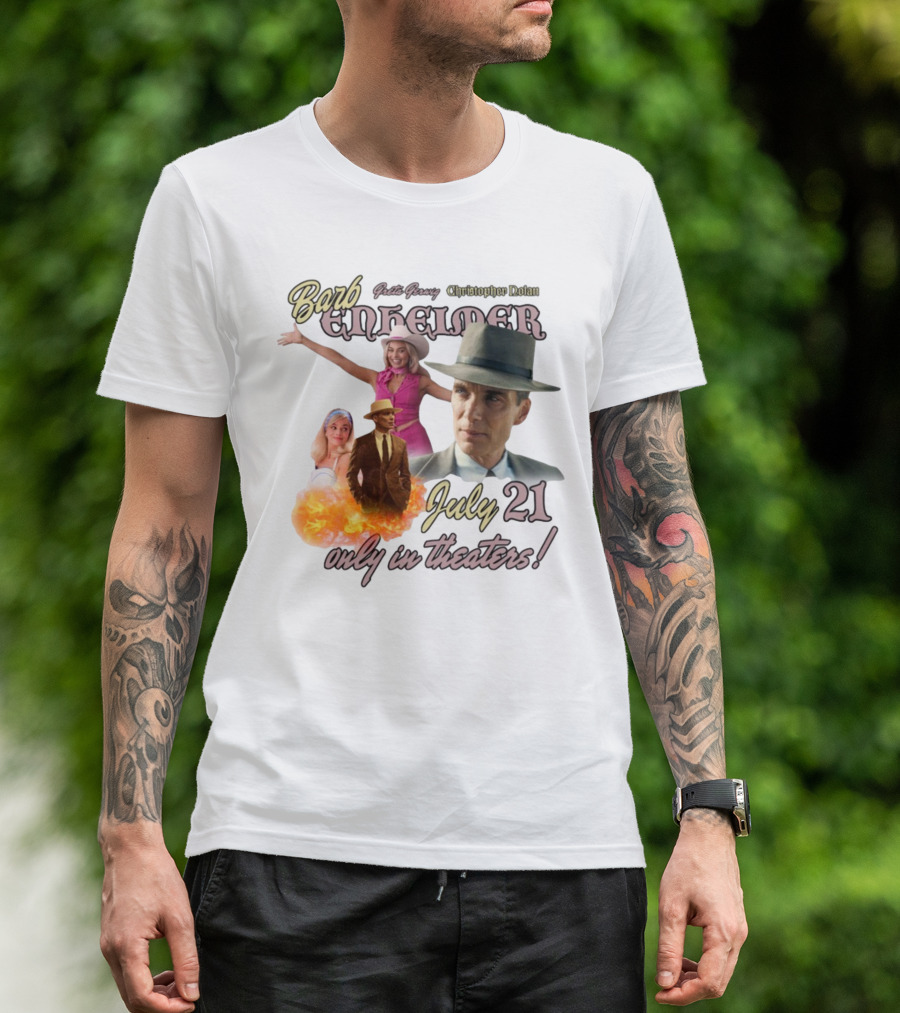 Barb Enheimer Greta Gerwig Christopher Nolan July 21 Only In Theaters T-Shirt