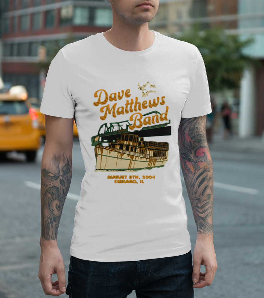 Dave Matthews Band August 8th 2004 Chicago IL Riverboat T-Shirt