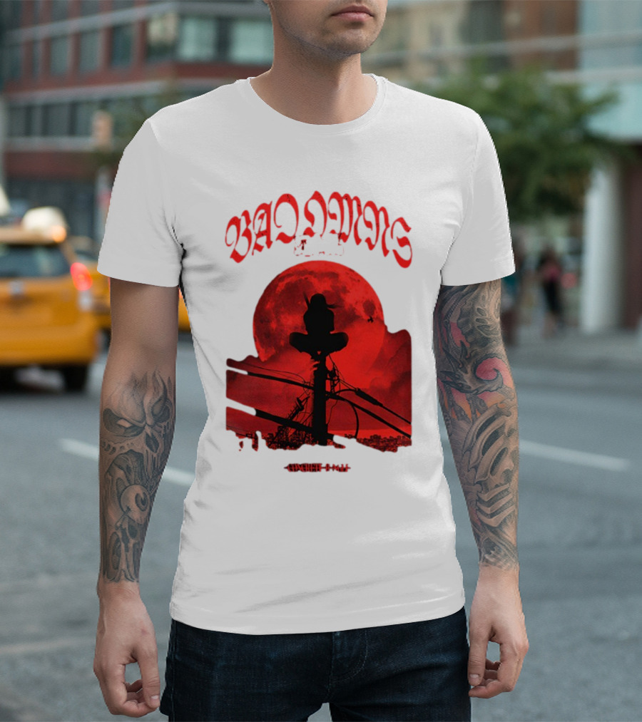 Bad Omens Blood Moon Electric Pole T-Shirt