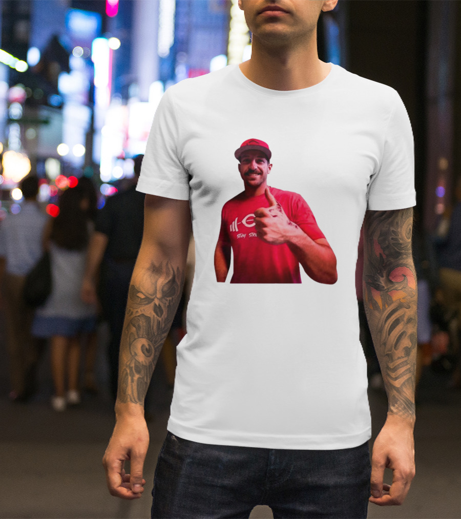 Stay Steer Thumbs Up Cincinnati Red Cap T-Shirt