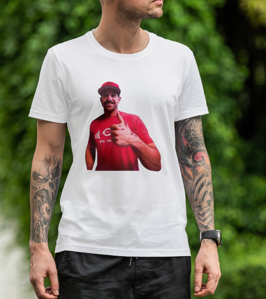 Stay Steer Thumbs Up Cincinnati Red Cap T-Shirt