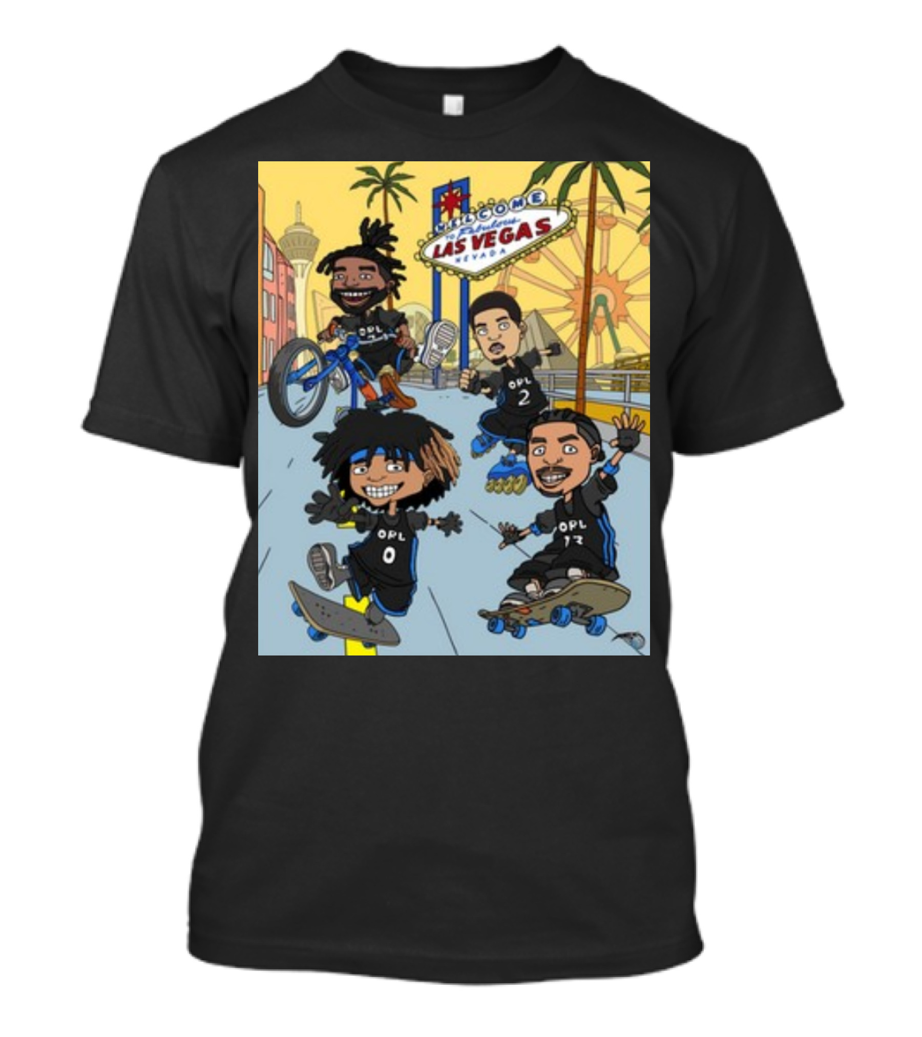 Orlando Magic Woogity Welcome Las Vegas Nevada OPL Skaters And Bikers T-Shirt
