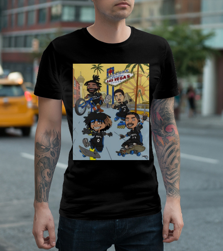 Orlando Magic Woogity Welcome Las Vegas Nevada OPL Skaters And Bikers T-Shirt