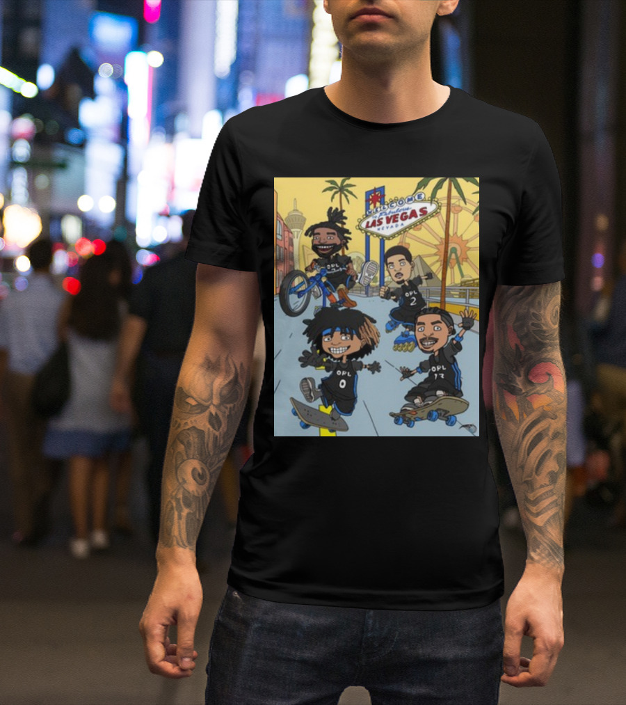 Orlando Magic Woogity Welcome Las Vegas Nevada OPL Skaters And Bikers T-Shirt