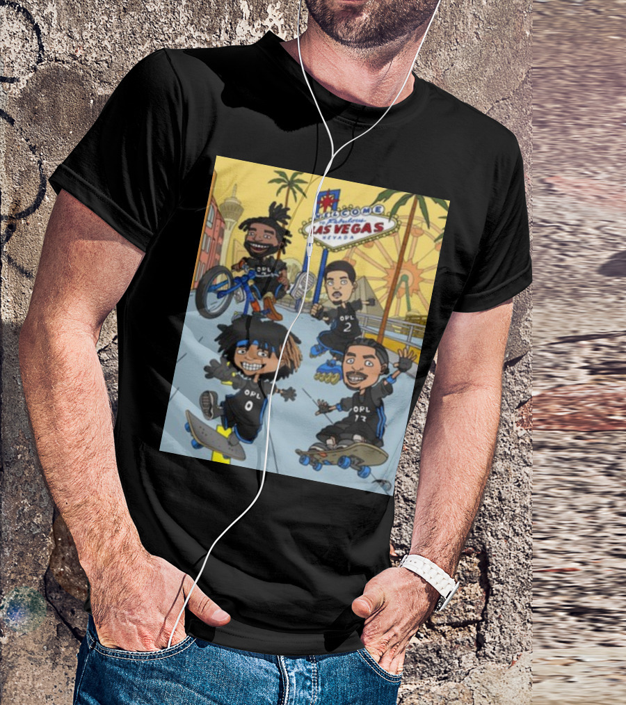 Orlando Magic Woogity Welcome Las Vegas Nevada OPL Skaters And Bikers T-Shirt