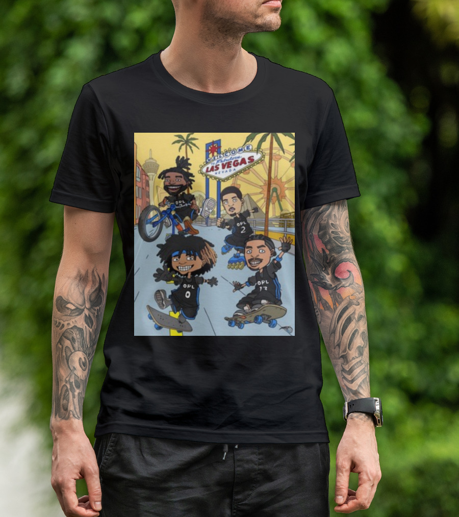 Orlando Magic Woogity Welcome Las Vegas Nevada OPL Skaters And Bikers T-Shirt