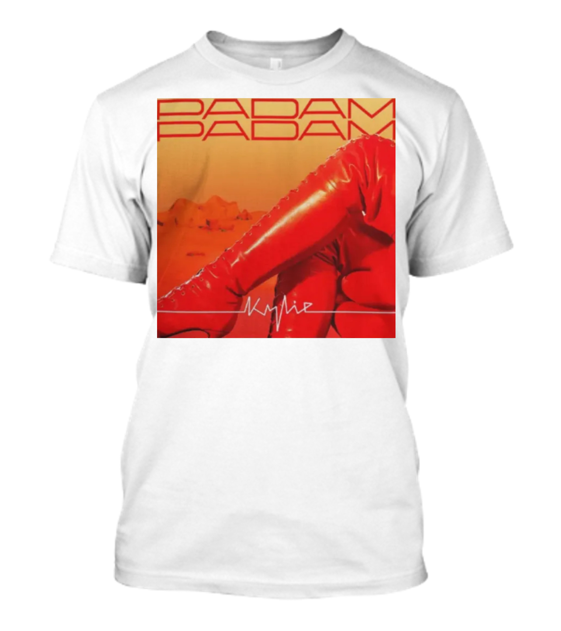 Kylie Padam Padam Single Red Boots Cover T-Shirt