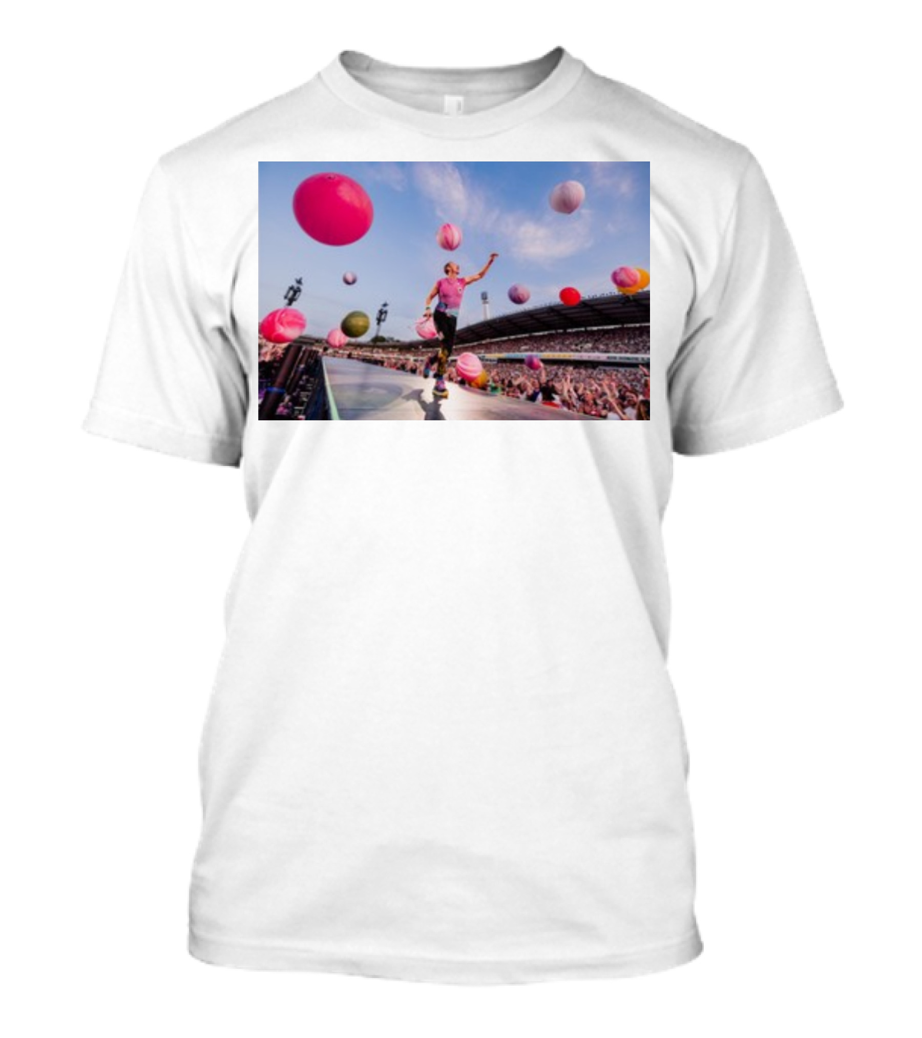 Tack Göteborg Concert Colorful Celebrations With Large Balloons At Crowded Stadium T-Shirt