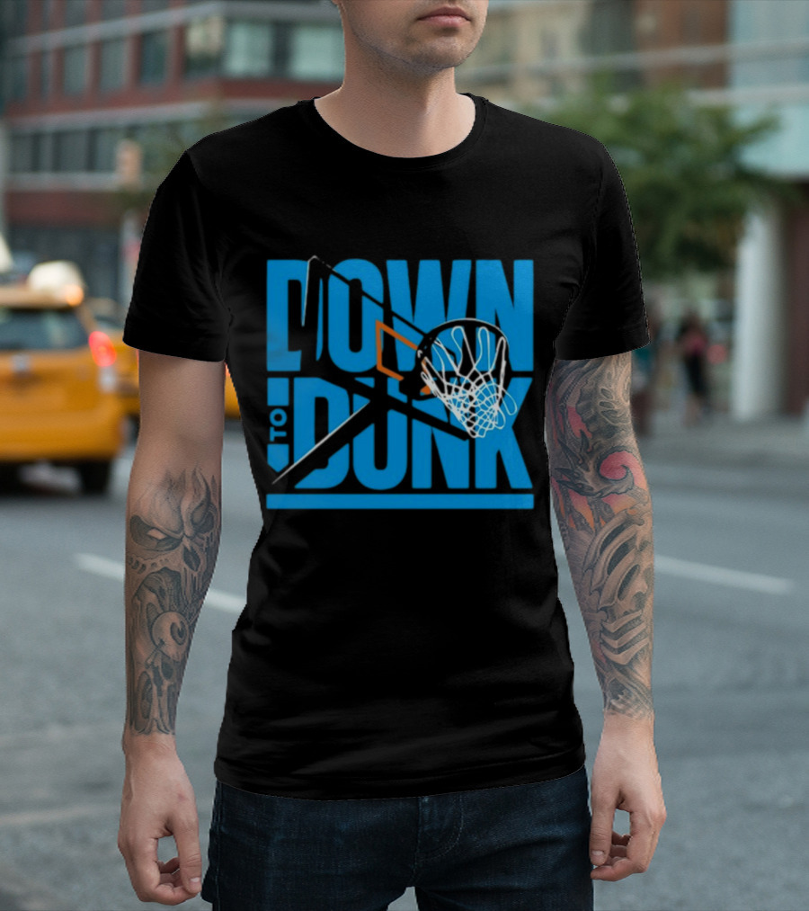 Dave Abbott Down To Dunk Basketball Hoop T-Shirt