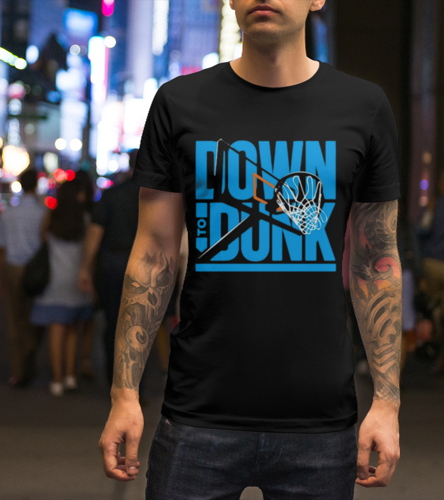 Dave Abbott Down To Dunk Basketball Hoop T-Shirt