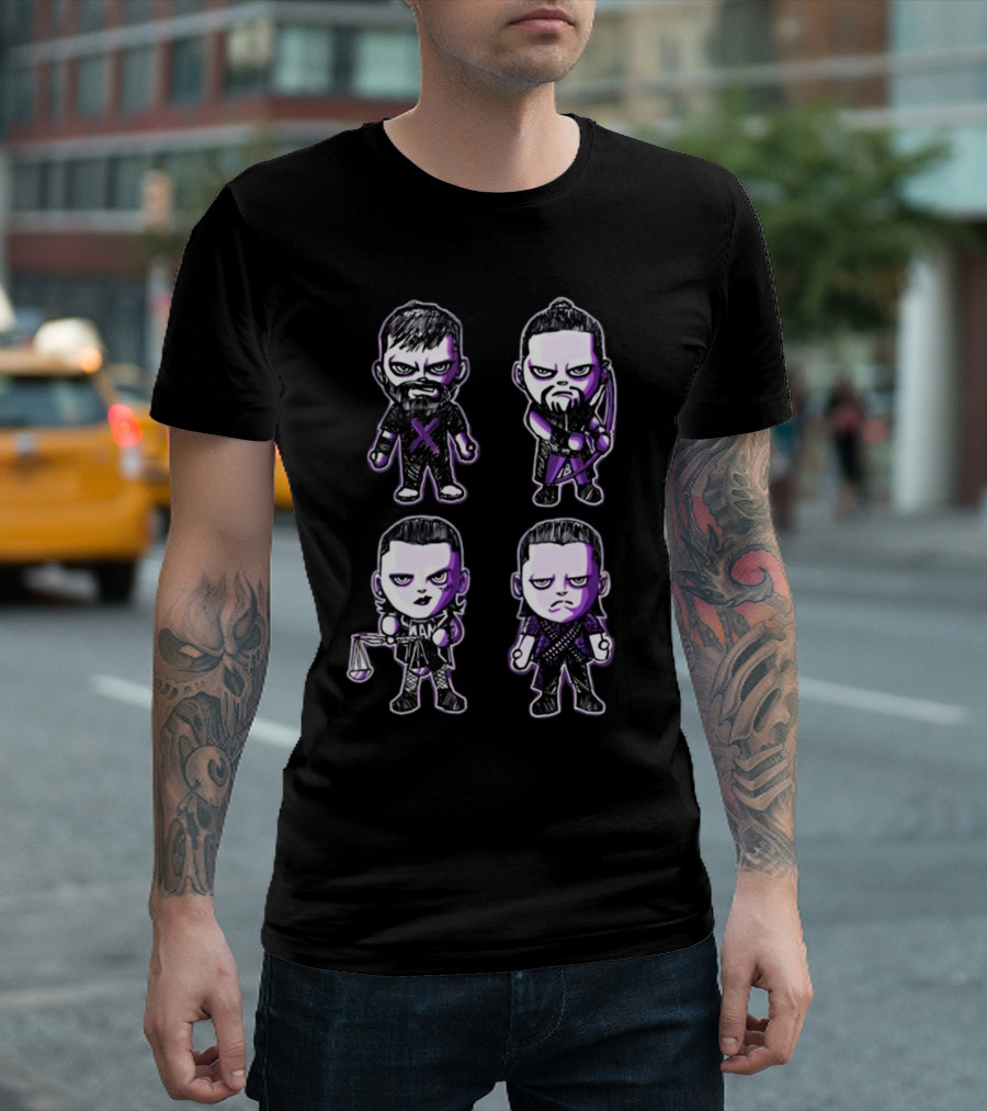 Finn Bálor The Judgment Day Purple Cartoon Characters T-Shirt