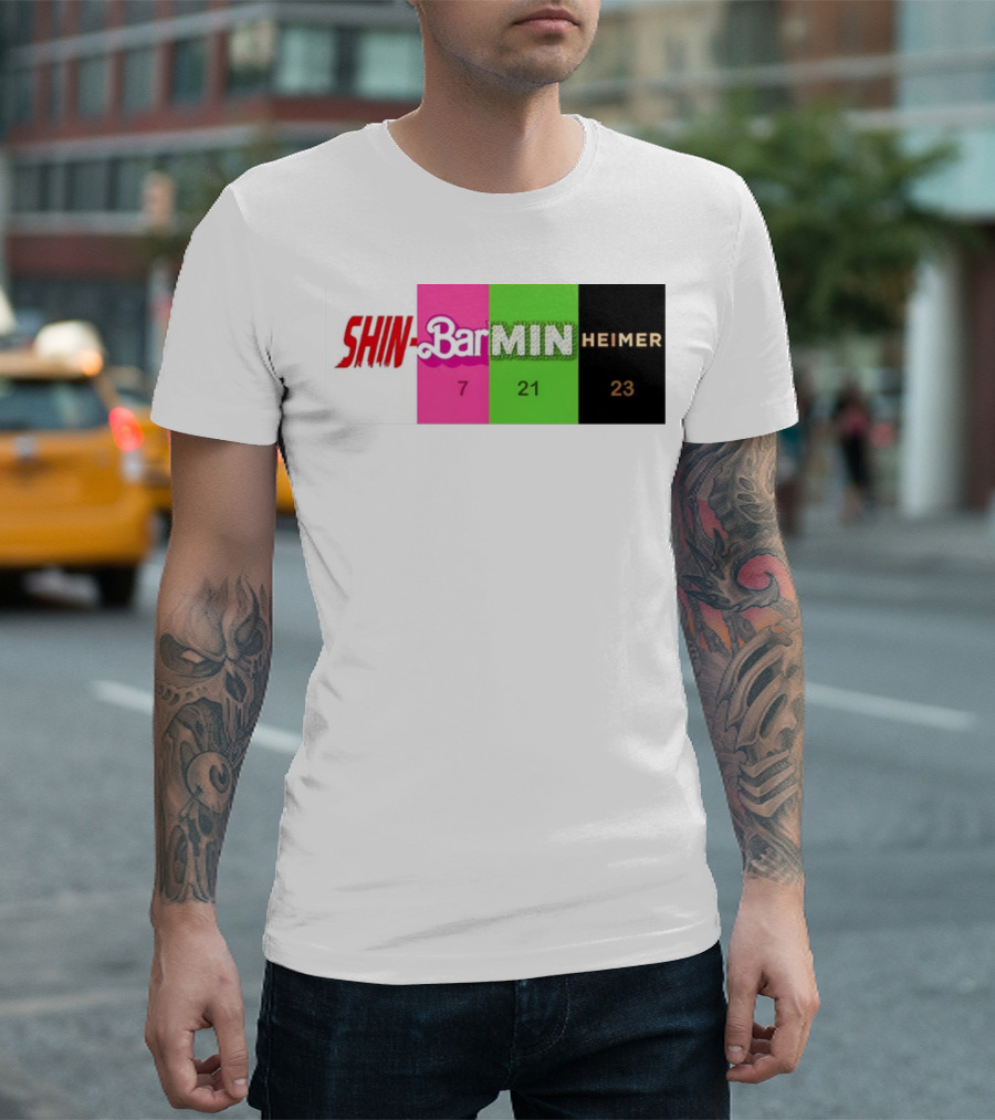 SHIN BARBIE MINIONS OPPENHEIMER 7 21 23 T-Shirt