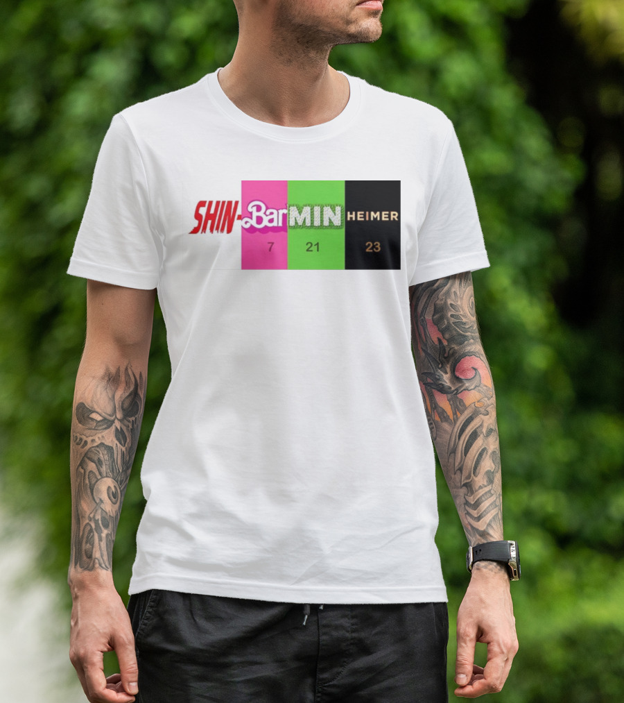 SHIN BARBIE MINIONS OPPENHEIMER 7 21 23 T-Shirt