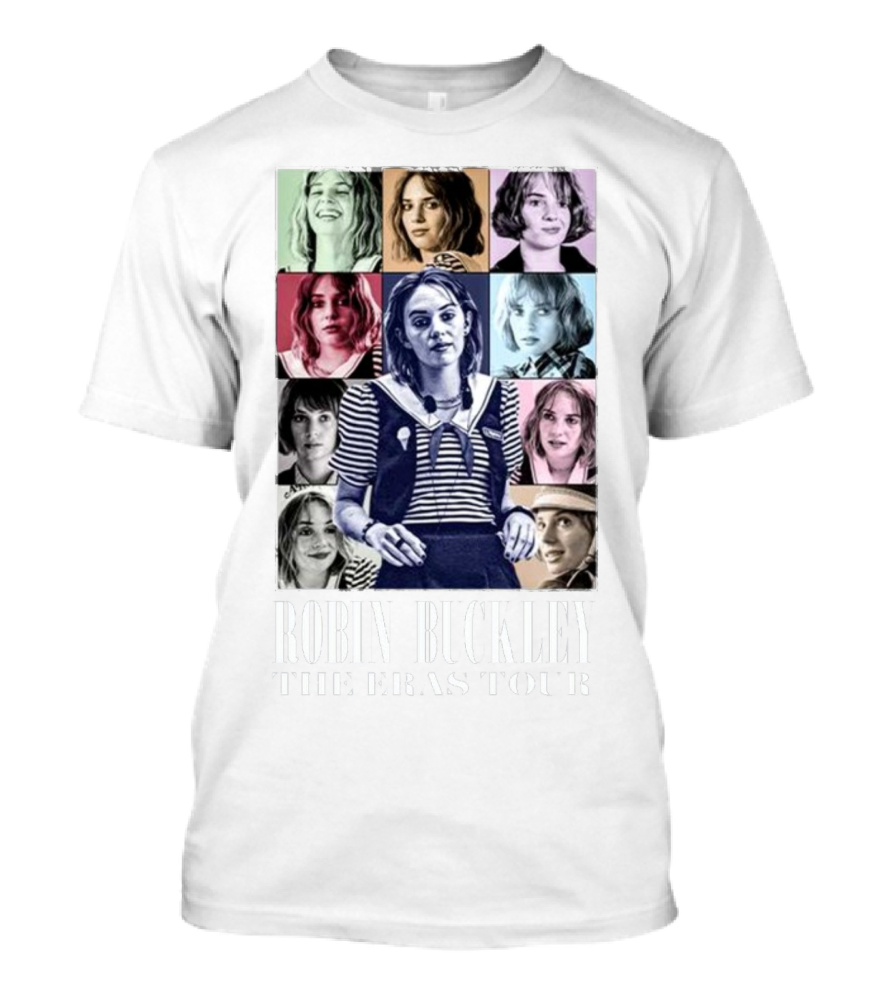 Robin Buckley The Eras Tour Pop Art Collage T-Shirt