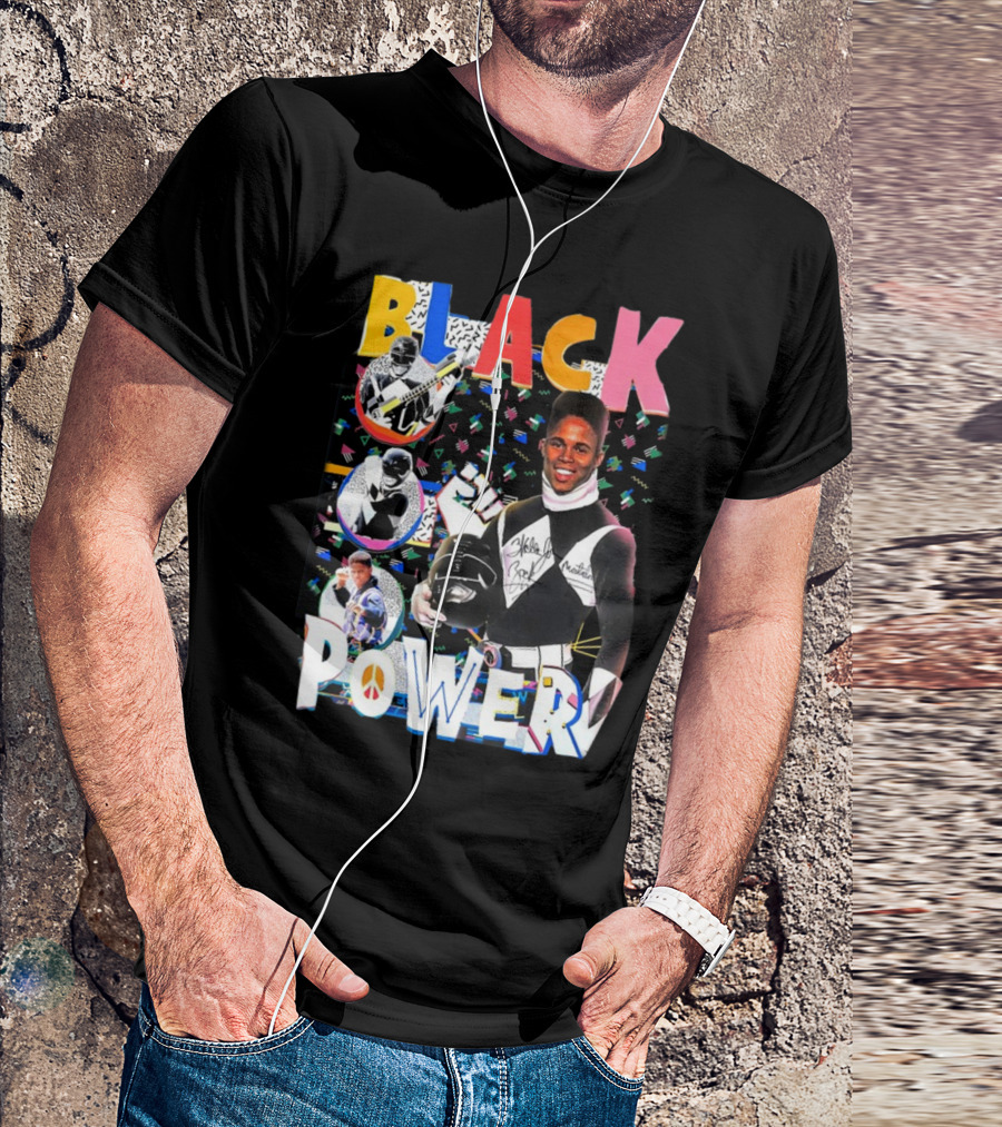 Walter Jones Black Power Peace Symbol Retro Comic T-Shirt