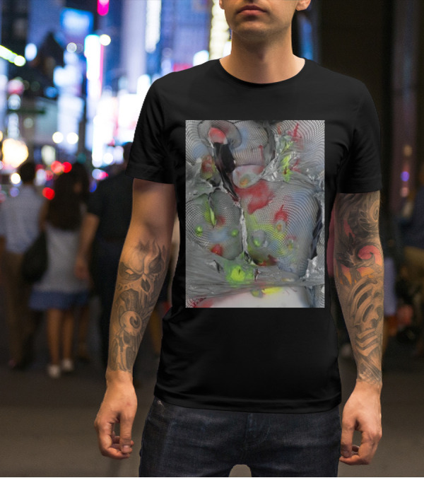 Arca1000000 ^16 Ss Abstract Mesh And Color T-Shirt