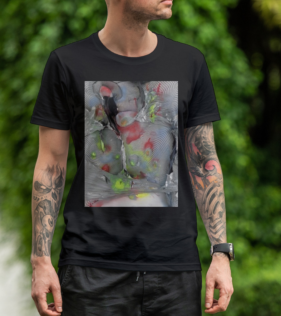 Arca1000000 ^16 Ss Abstract Mesh And Color T-Shirt