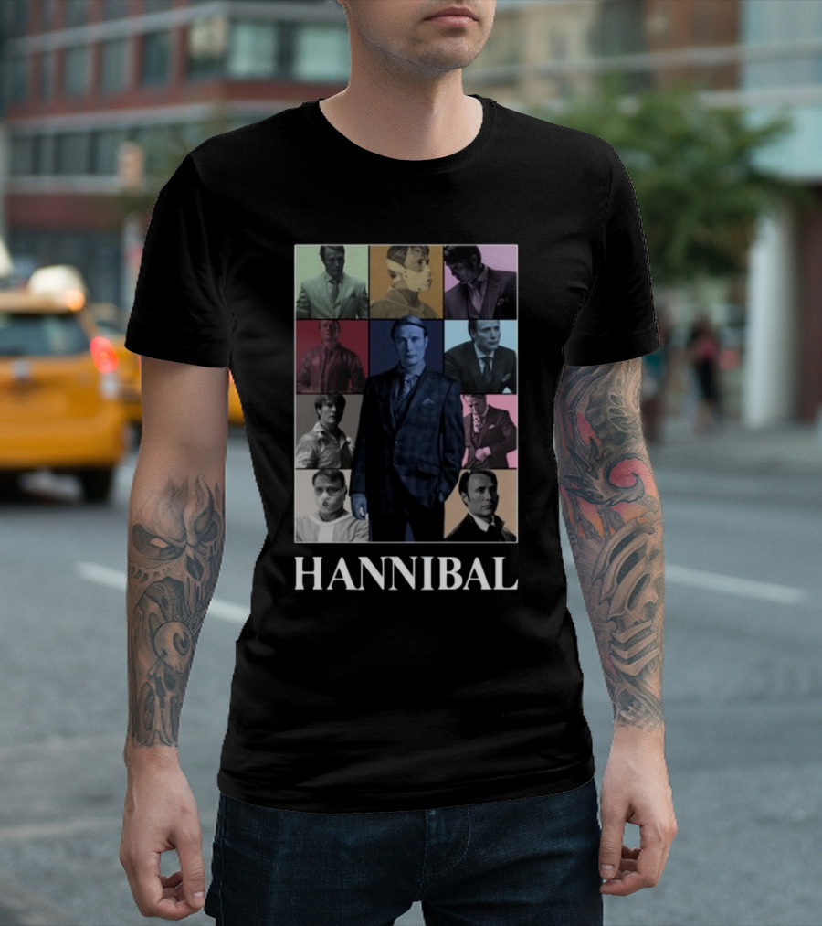 Hannibal Multifaceted Character Collage T-Shirt